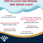 Palliative Care grief support events in 2025 Grief session schedule